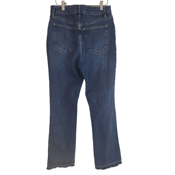 We The Free Button Fly Jeans 31 Womens High Rise Slit Leg Raw Hem Boho - Picture 6 of 11